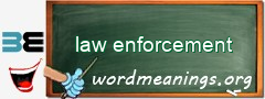 WordMeaning blackboard for law enforcement